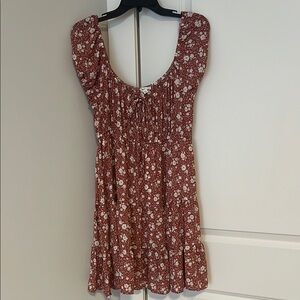 Floral brown Dress